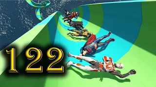 تحدي الأبطال الخارقون Water Slide #122