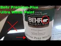 How To Use Behr Premium Plus Ultra White Paint Review