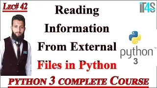 Python Tutorial in Urdu Hindi Reading Information from External Files Using Python