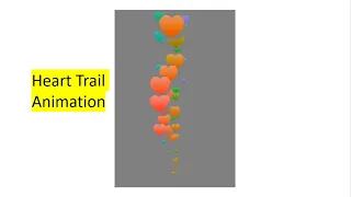 Heart Trail Animation Using JavaScript