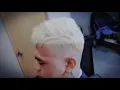 Bleached Hair X Textured Top With Skin Fade