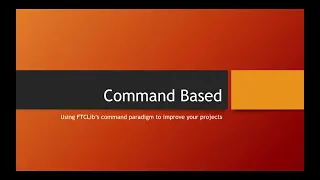 Command Based - Introduction
