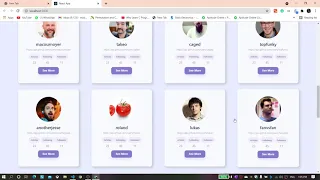 App with React Js - React API Github Users Data Cards with Fetch API