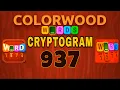 COLORWOOD WORDS CRYPTOGRAM level 937