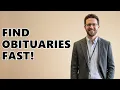 How Can I Find Obituary Of Someone Who Died