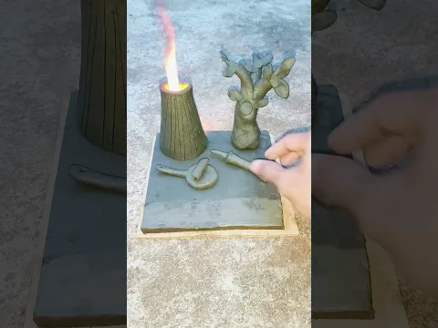 Amazing Clay House With Hand Marking 😱 #shorts