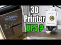 Running 3D Printers by UPS from a Power Station - This will Save your 3D Print Business