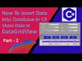 How To Update and Delete Data From Database In DataGridView C Visual Studio 2015