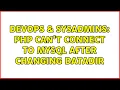 DevOps SysAdmins PHP can t connect to MySQL after changing datadir 2 Solutions