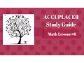 ACCUPLACER Math - Lesson 6 Right Triangle Word Problems