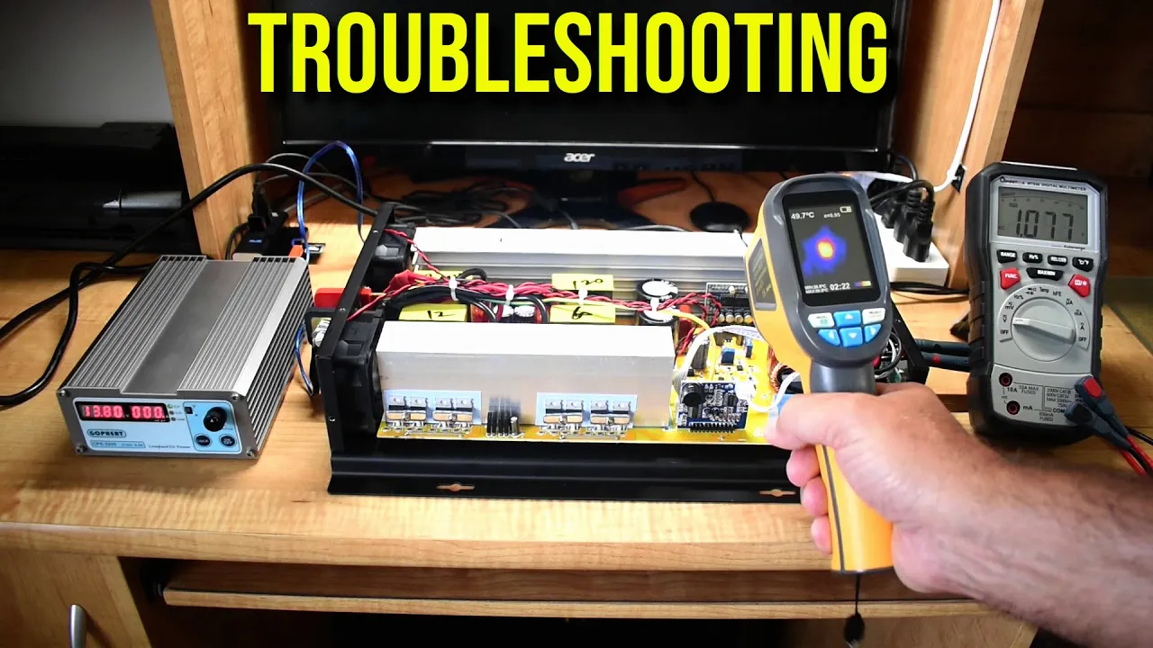 Off-Grid Power Inverter Troubleshooting Follow-Up Video(No AC Output/Overload Won't Reset)