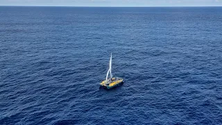 3 Days Offshore! Crossing The Bay Of Biscay on my Unfinished Project Catamaran.