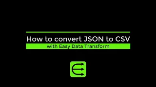How to convert JSON to CSV
