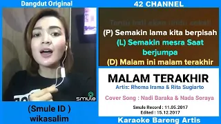 malam terakhir smule no vocal bareng artis wika salim