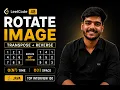 LeetCode 48 Rotate Image - Transpose Then Reverse Rows In-Place O 1 Space Top Interview 150