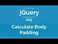 Arabic jQuery Practical Course - Calculate Body Padding