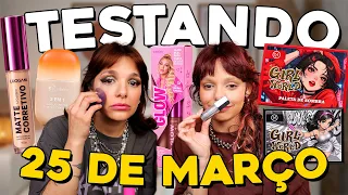 TESTANDO MAKES da 25 de MARÇO com minha irmã | Parte 2