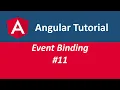 Angular 8 - Tutorial Event Binding