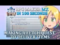 Making a Fetch Quest to Deliver Items RPG Maker MZ In 100 Seconds