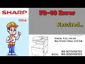 Sharp Error Code F2-40 How to fix