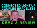 Smart Connected Touch Couples Bracelets by Totwoo Demo Review