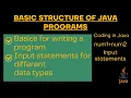 Learn Java Program Structure Input Statements Using Scanner Class ICSE Guide