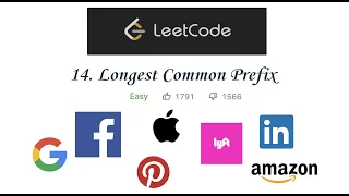LeetCode 14 Longest Common Prefix - Interview Prep Ep 19