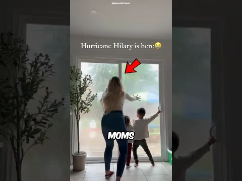 Everyone Panicked When These Kids Opened the Door During a Typhoon! π±