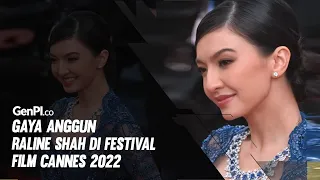 Berkebaya Biru, Raline Shah Tampil Memukau di Festival Film Cannes 2022