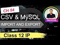 One Shot CH 04 IMPORT AND EXPORT with CSV Class 12 IP Sumita Arora IT Section