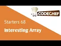 Codechef Starters 68 - Interesting Array Talk Coders Codechef