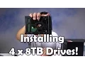 QNAP 451 Hard drive Install 8TB drives for 24TB of RAID 5 storage