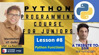 Python Functions Learn to Code in Python Lesson Coding Blocks Junior Hindi