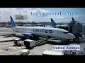4K United Airlines Boeing 737-900 LAX to Las Vegas Inflight Experience March 2025