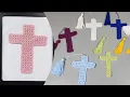 Cross Bookmark or Wall Crochet Cross Stitch Cross Bookmark or Gift