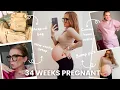 Chatty Day in the Life at 34 Week Pregnant Hospital Bag Reveal Amazon Haul Belly Bump Pics