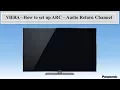 Lagu Panasonic - Television - Function - How to set up the ARC  \