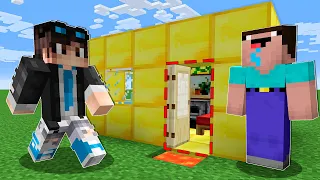 НУБ И ПРО ПРОТИВ ДОМ ЛОВУШКА В МАЙНКРАФТ ! ТРОЛЛИНГ ГОЛОВОЛОМКА ЛОВУШКА MINECRAFT