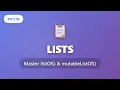 Kotlin Lists Tutorial Master listOf and mutableListOf for Beginners