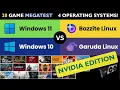 Linux vs Windows Gaming Performance on NVIDIA Tested in 20 Games - Bazzite Garuda Arch Win