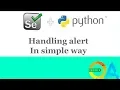 How to handle the alert with Python selenium