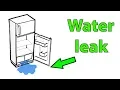 Fridge leaking water inside under crisper vegetable drawers Maytag Whirlpool