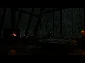 Download Lagu Midnight Rainy Therapy ⛈️ Fireplace Cracklings with Rainstorms \u0026 Thunder for Deep Sleep