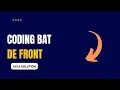 Coding Bat - deFront Solution Java