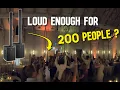 DJ Gig Log - Using LDSystems s Maui 44 G2 for 200 people Board and Batten wedding venue