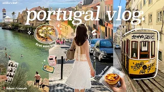 solo trip to portugal 🐠 exploring lisbon, so much good food, beach day, cafes, shopping, tinned fish