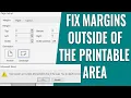 Fix Microsoft Word Error Some Margins Are Outside the Printable Area Step-by-Step Guide