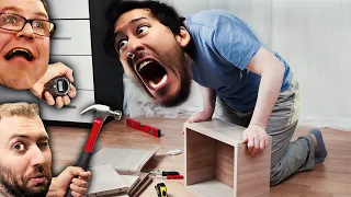 IKEA FURNITURE ASSEMBLY NIGHTMARE Kallax w Bob and Wade
