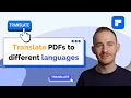 How to translate PDF files to different languages