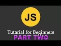 javascript tutorial for beginners part two